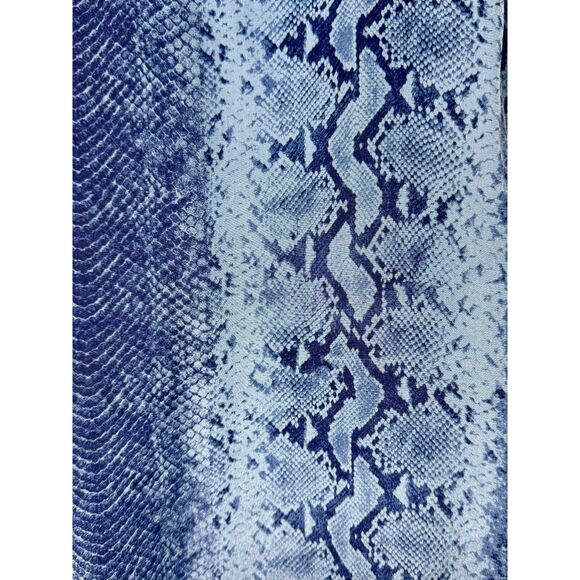 JOIE 100% Silk Blue Snakeskin Print Peri B Charmeuse Dress, Sz XS - Picture 9 of 12